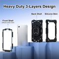 thumbnail image 2 of Xyhop Rugged Hybrid Case for Samsung Galaxy Tab A9 8.7 inch 2023, 360 Degree Stand Shoulder Strap Protector, 2 of 8