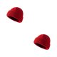 thumbnail image 4 of Guardurnaity Gorro de punto invierno Unisex deportes al aire libre Camping viaje patinaje gorra accesorios para la cabeza para mujer hombre Rojo oscuro 2piezas, 4 of 6