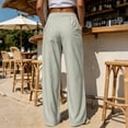thumbnail image 5 of Edvintorg Womens Capris for Summer Elastic Waisted Casual Lightweight Capri Pants with Pockets Fashion Clothing Women Gray XL, 5 of 10