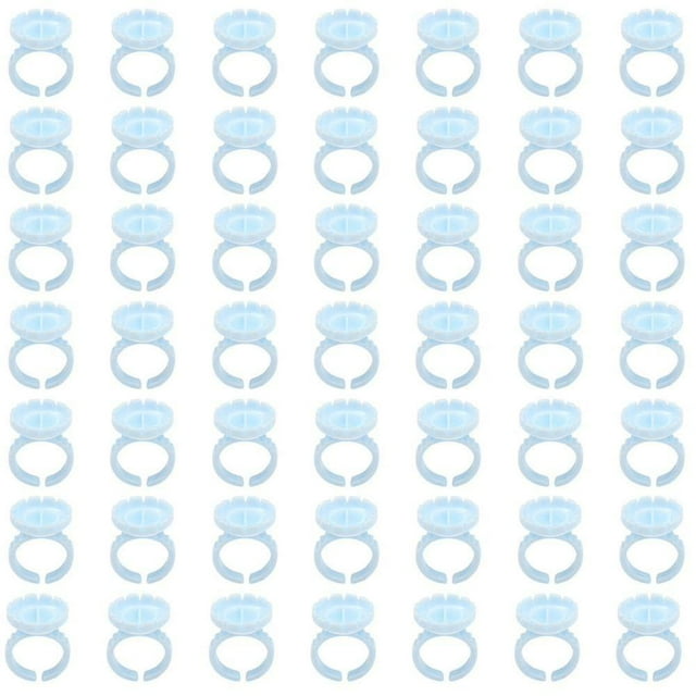 100 Pcs Support de Colle pour Cils, Gobelets Anneaux de Colle, Extension de Cils, Volume, Cils