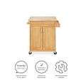 Mainstays Kitchen Island Cart with Drawer, Spice Rack, Towel Bar