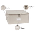 thumbnail image 2 of YfulYde Keepsakes Dish Storage Box – Stackable, Reinforced Handles, China Storage-Beige Heather, 2 of 6