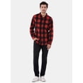 thumbnail image 3 of Burnside Men's Modern Fit Plaid Flannel Shirt with Long Sleeves, Sizes S-2XL, 3 of 5