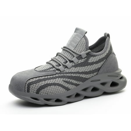 

Tanleewa Anti-Smashing Steel Toe Work Safety Shoes for Men Lightweight Sneakers Shoe Size 4.5