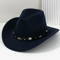 thumbnail image 2 of Stylish Unisex Cowboy Hat With Metal For Concerts Outdoor Events And Party Wear Elegant Western Fashion Accessory, 2 of 4
