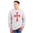 thumbnail image 3 of Medieval Knight Templar Christian Long Sleeve TShirt Men Women Brisco Brands S, 3 of 6
