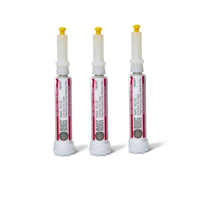 Pegamento para Uñas Beauty Secrets Resistente a Goteo y Obstrucción (Paquete de 3)
