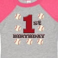 thumbnail image 4 of Inktastic First Birthday Baseball Boys Baby Bodysuit, 4 of 5