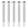 thumbnail image 2 of 100 tornillos de cabeza avellanada cruzada de acero inoxidable 304, longitud nominal de 50 mm, M4,8-16, 2 of 12