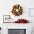 thumbnail image 2 of Nearly Natural 24in. Fall Pumpkins, Pine Cones and Berries Artificial Wreath, 2 of 2