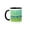 Black/White, variant on 3drose, Image of Have a Great Day with Three Watercolor Daisies, 11oz Two-tone Red Mug