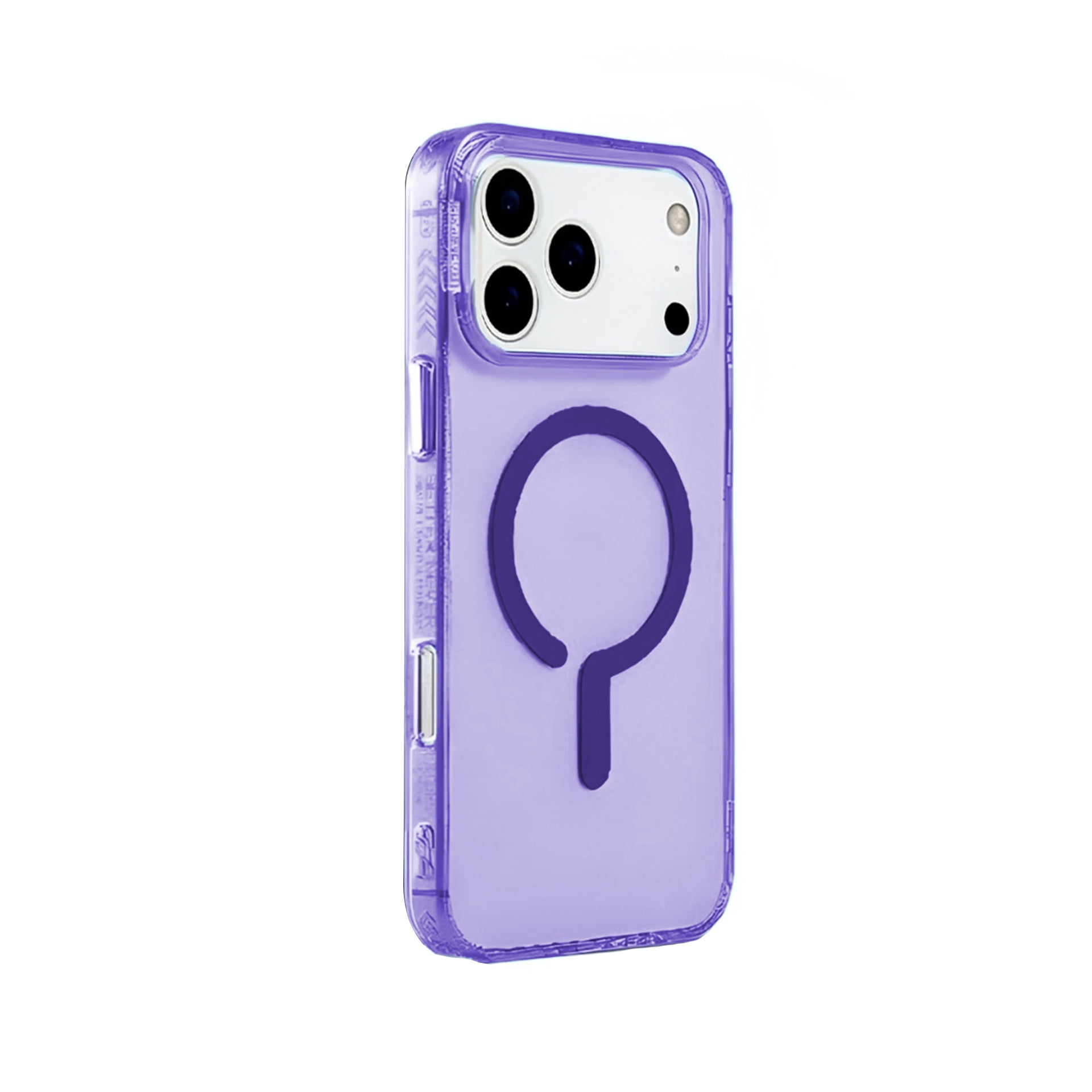 Colorful Transparent Case with MagSafe for iPhone 17 Pro - Purple