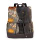 thumbnail image 1 of Balery Black Cat in Wildflowers Mochila de Cuero para Mujeres, Gran Capacidad, Bolsa de Viaje Multifuncional, Mochila de Cuero y Bolsa de Hombro para Mujeres, 1 of 4