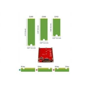 M.2. PCI-e NVMe to U.2 (SFF-8639) Adapter - Not Compatible with SATA Drives or SAS Controllers - For M.2 PCIe NVMe SSDs - PCIe M.2 Drive to U.2 Host Adapter - M2 SSD Converter