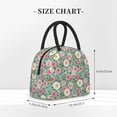 thumbnail image 3 of Haiem Rose Flowers Printed Lunch Bag Women, Lunch Box Lunch Bag for Women, Small Leakproof Cute Lunch Tote Large Capacity Reusable Insulated Cooler Lunch Container, 3 of 6