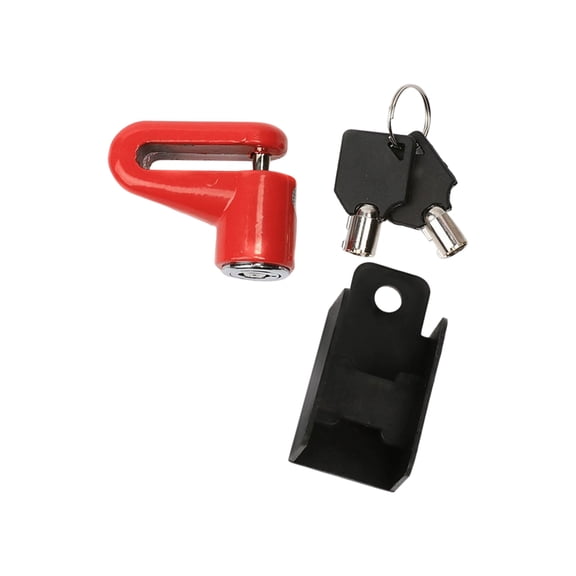 Safety Disc Wheel Lock with Key, Mountain Bicycles Brakes Padlock Motorcycle Bikes AntiTheft Wheel Disc Brakes Lock