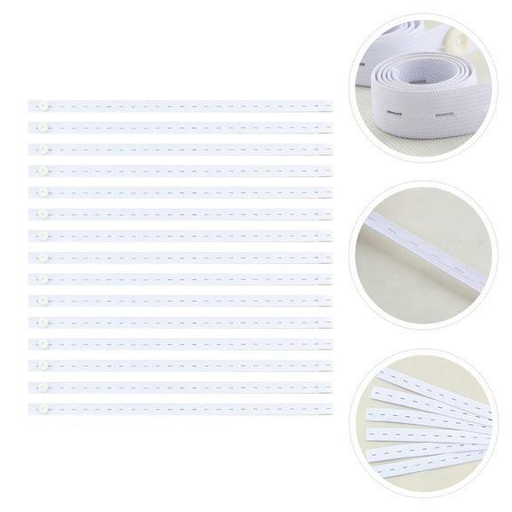 STRANDCHIC 15Pcs White Diaper Fixing Buckle Flexible Fit with Buttonholes for Daily Use