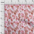 thumbnail image 2 of oneOone Viscose Jersey Maroon Fabric Animals Dress Material Fabric Print Fabric By The Yard 60 Inch Wide, 2 of 7