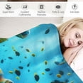 thumbnail image 3 of Wuche Sea TurtleThrow Blanket, Ocean Under Water World Sea Turtle Tropical Fish Coral Reef  Blanket Soft Plush Blanket, 3 of 6
