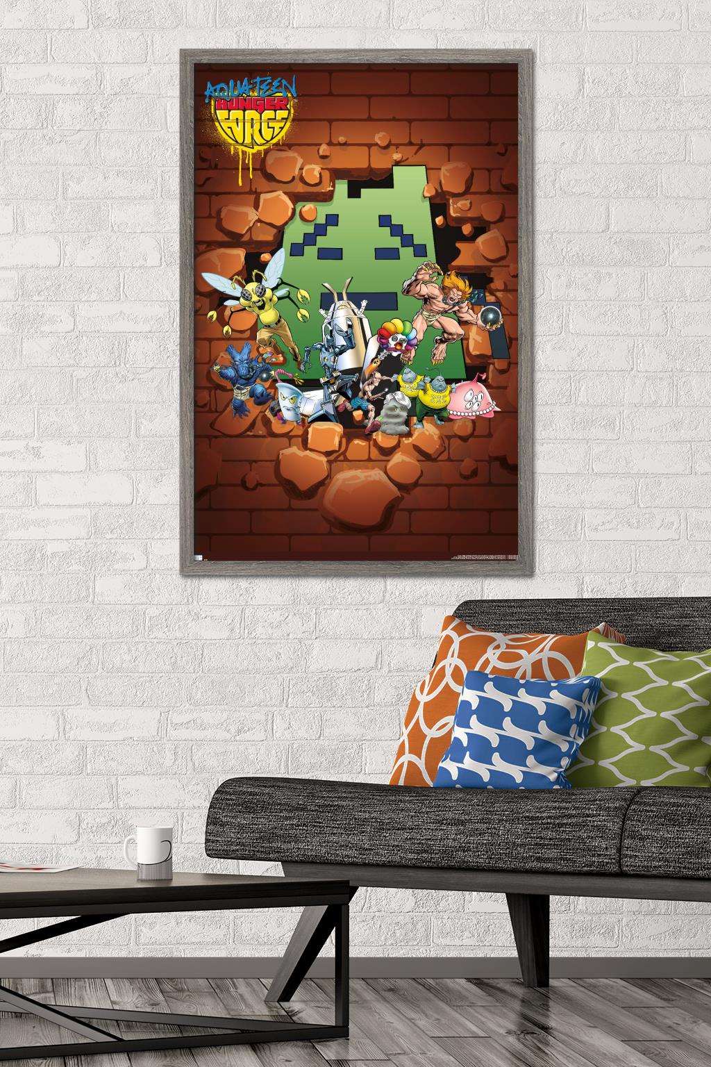 Aqua Teen Hunger Force - Villains Wall Poster, 22.375" x 34", Framed