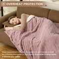thumbnail image 5 of Garvee Heated Blanket King Size 90"× 100", Electric Blanket Dual Control, Fast Heating with 10 Heat Levels, Soft Sherpa, Machine Washable, Pink, 5 of 8