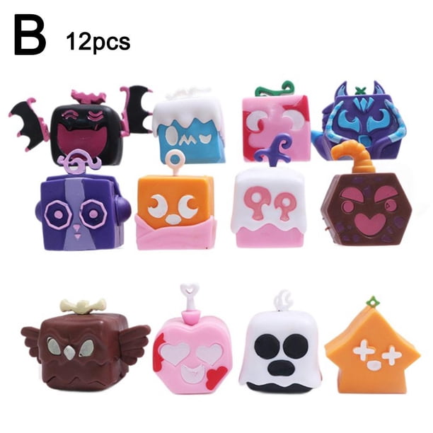 Nuevo producto transfronterizo: Blox Fruits Devil Blue Fruit, juego de juguetes que rodea el modelo de muñeca con adornos.