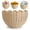 1Pcs, variant on Scalloped Wicker Wall Basket, Scalloped Hanging Rattan Basket for Organizing, Wall Mounted Basket, Hanging Storage Basket for Front Door Bedroom