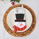 thumbnail image 2 of Portacubiertos Navideños, Cuchara, Bolsa Folk, Organizador De Utensilios, Muñeco De Nieve, Papá Noel, Vajilla, Juego De Bolsillo, Decoración Para La Mesa De Una Cena, 2 of 2