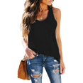thumbnail image 4 of Womens Tank Tops Casual Plain Color Womens Summer Tank Tops Adjustable Straps Fitted Round Neck Sleeveless Layering Shirts Womens Camisole 2026 Basic Cami Shirts, 4 of 7
