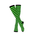 thumbnail image 2 of Dress-Up-America Black & Green Striped Socks for Adults - Black & Green Striped Socks for Men & Women - Stylish and Comfortable, 2 of 6