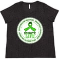 thumbnail image 3 of Inktastic Donate Life-Organ Donation Awareness Women's Plus Size T-Shirt, 3 of 5