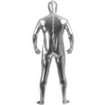 thumbnail image 2 of AltSkin Adult/Kids Full Body Stretch Fabric Zentai Suit Costume - Metallic Silver (XS), 2 of 4