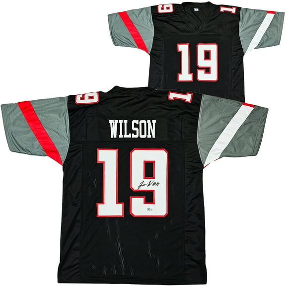 Texas Tech Red Raiders Tyree Wilson Autographed Black Jersey Beckett BAS Witness 215903