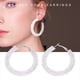 thumbnail image 4 of Pendientes de lazo grandes joyería exquisita 1 par / juego Pendientes de aro grandes para niñas y mujeres ANGGREK Otros, 4 of 8