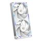 thumbnail image 1 of Ventiladores para gabinete PC NZXT F240X 2x120 mm PWM RGB blancos, 1 of 9