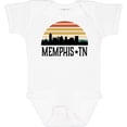 thumbnail image 3 of Inktastic Memphis Tennessee Skyline Retro Sunset Boys or Girls Baby Bodysuit, 3 of 5