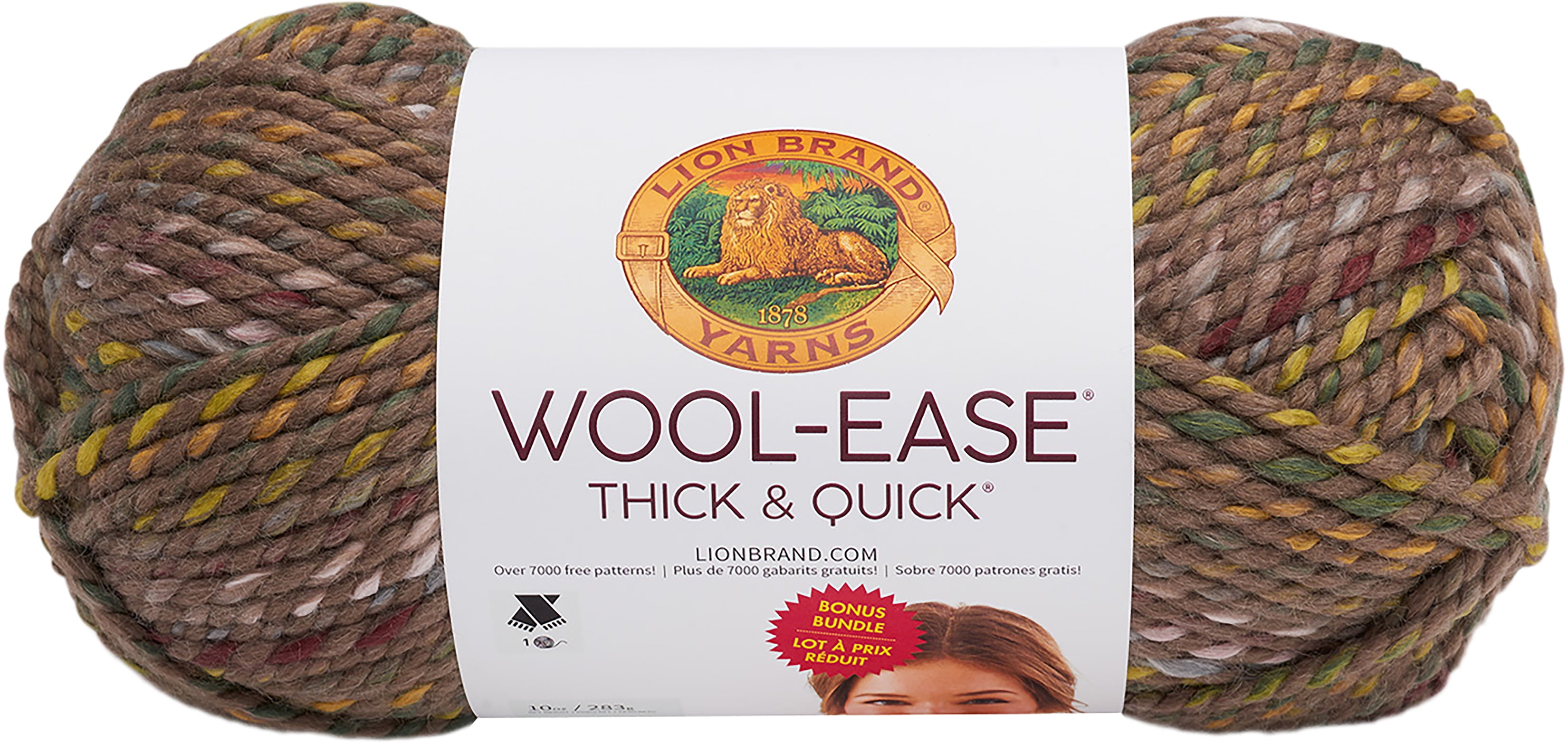 Lion Brand WoolEase Thick & Quick Prints Bonus Bundle YarnUrban Camo