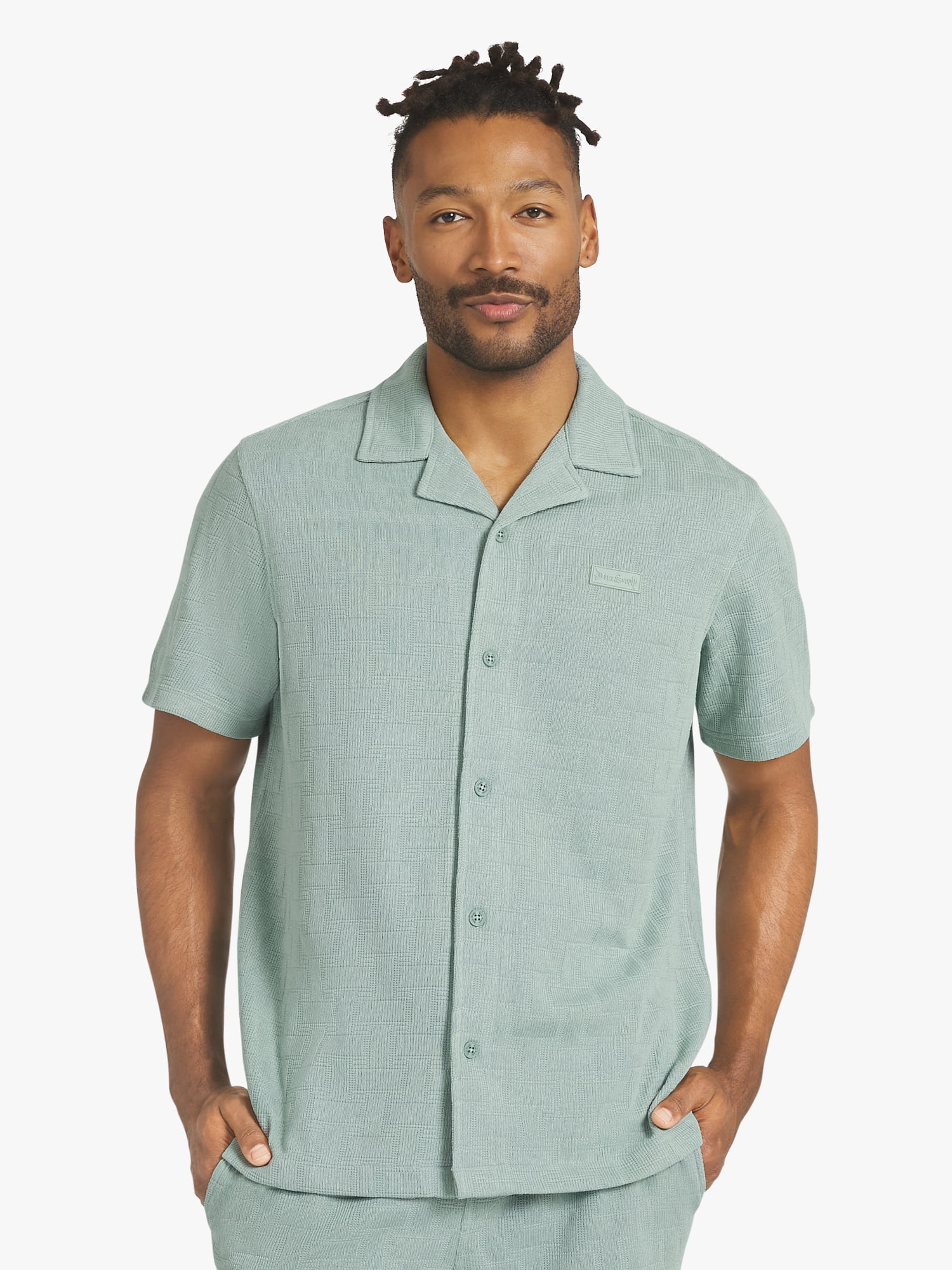 Dogg Supply by Snoop Dogg Big Men's Jacquard Knit Shirt, Sizes 4XL - 5XL