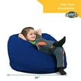 thumbnail image 6 of Ultimate Sack Kids Foam Filled Washable Suede Bean Bag Chair, Electric Blue, 6 of 8
