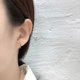thumbnail image 2 of Pendientes de circonitas de color con microincrustaciones redondas de plata esterlina S925 de 7 mm para mujer de Europa y Estados Unidos, 2 of 6