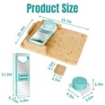 thumbnail image 2 of One-Handed Adaptive Cutting Board:One Handed Cutting Board with Bread Holder Food Prep Tools for Right or Left Handed Use Easy Operations, 2 of 7