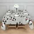 thumbnail image 3 of Bulldog Dog Square Tablecloth,Waterproof Square Table Cover,Wipeable Spillproof Washable Table Cover for Home Kitchen Party Decor 42"X42"(107x107cm), 3 of 6