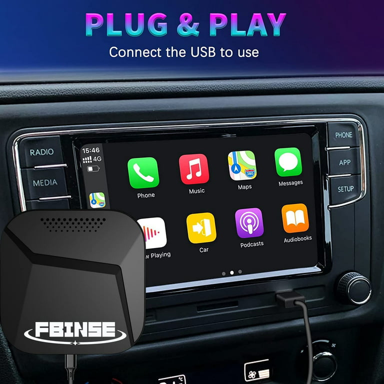 Android 12 The Magic CarPlay AI Box with Netflix , Stream Wireless  CarPlay Android Auto to Your Car, 4+64G, Support 4G SIM/TF Card/5G WiFi/BT  5.0 ect. 