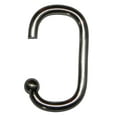 thumbnail image 2 of Live Life Set of 12 Heavy Steel "C" Design Shower Curtain Hooks - Brushed Nickel, 2 of 2
