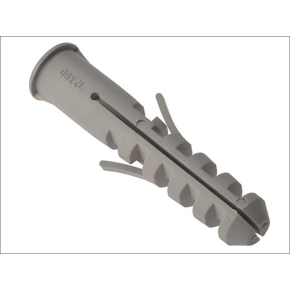 Forgefix - Nylon Wall Plug Rimmed M12 x 60mm Bag 25
