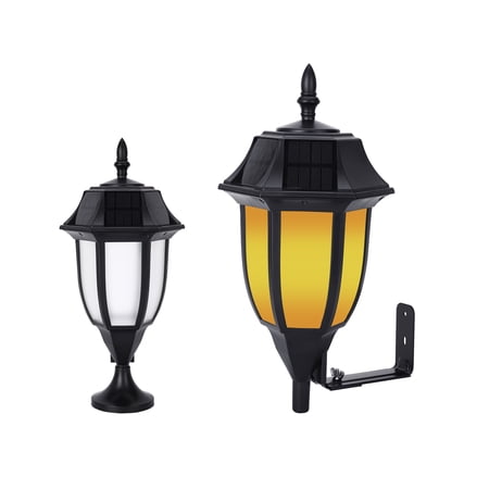 UPC: 0850026186178 | Techko Solar Wall/Pillar LED Light – Amber or White Light