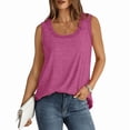 thumbnail image 3 of Aricy Womens Tank Tops Loose Fit Casual Cotton Crewneck Basic Sleeveless Summer Shirts Workout Athletic Blouses for Ladies, 3 of 5