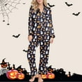 thumbnail image 2 of QHFBli Halloween Pajama Set Funny PJ Pant for Men Women Matching Couples Unisex, 2 of 5