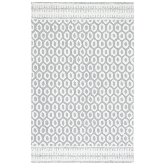 SAFAVIEH Capri Alfreda Geometric Area Rug, Ivory/Grey, 8' x 10'