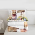 thumbnail image 5 of Erosebridal Colorful Easter Eggs Kids Twin Comforter Sets,Rustic Farm Animal Bunny Multicolor Flowers Bedding Set For Girls Reversible 2 Pieces, 5 of 7
